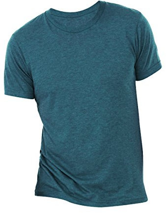 Canvas Mens Triblend Crew Neck Plain Short Sleeve T-Shirt (M) (Steel Blue Triblend)