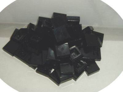 LEGO Bricks 3070b City – Tile (1 x 1 Pins, Pack of 60, Black