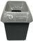 Chabrias 30 Litre Light Grey Lid & Non-Recycling Logo Waste Bin – UK Made 100% Recycled Plastic Colour Coded Simpler Recycling Options