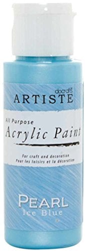 ARTISTE Acrylic Paint Medium 59ml 2Oz Pearl Ice Blue, Quick-Drying Professional Art, Craft And Hobby Artists Paint, Vibrant Colour, Water-Based Paints Cover All Surfaces With Ease