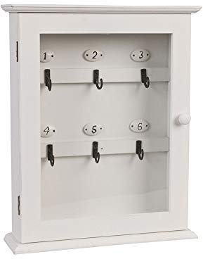 Clayre & Eef 6H0601 Schlüsselkasten Holz/Metal 25 * 7 * 31 cm