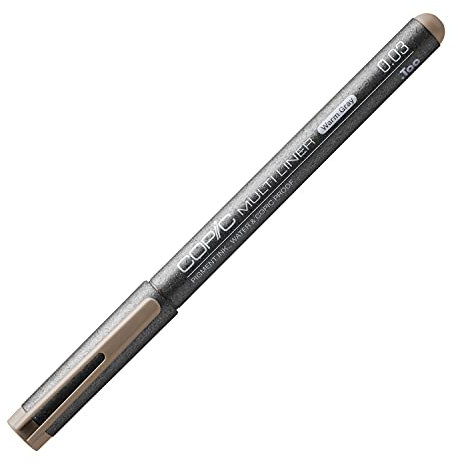 COPIC Multiliner 0,03 mm, Warm Gray, Fineliner mit einer feinen Spitze und wasserbeständiger Pigmenttinte