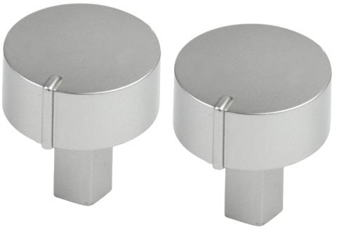 Diplomat ADP Series Oven Cooker Hob Control Switch Knobs (Silver, Pack of 2)