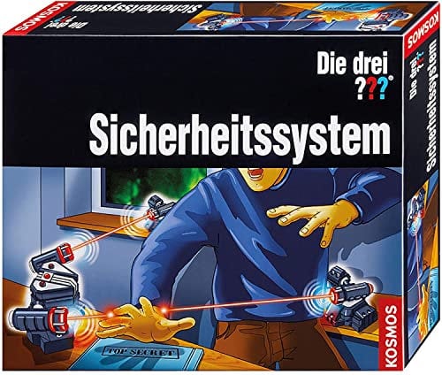 Die drei ??? Sicherheitssystem von KOSMOS, Alarmanlage mit LED-Technik, Detektiv Spielzeug Set für Kinder ab 8 Jahre, sichere dein Kinderzimmer ab, Gadget, Geschenk, Die drei Fragezeichen