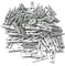 Lot de 100 mini pinces à linge en bois de couleur argent pour décoration de mariage vintage 25 mm