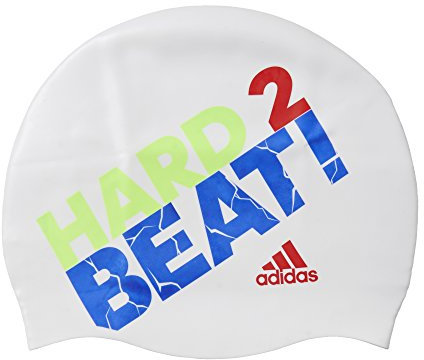 adidas Slogan Cap Kappe de baño für Herren, Weiß (Weiß/Versol/Rojsol), NS