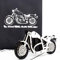 Pop-Up Karte Motorrad - schwarz - 3D Card Motorbike – Biker Geburtstagskarte, Einladung, Geschenkidee zum Geburtstag & Gutschein zum Führerschein & Ausflug mit dem Bike