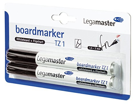 Legamaster Boardmarker TZ 1 schwarz, 2er Blister