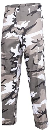 Mil-Tec US Ranger Hose Typ BDU • Herren Cargohose mit 6 geräumigen Taschen • Taktische Hose mit verstellbarem Kordelzug & Gürtelschlaufen • Robuste Feldhose für Outdoor, Arbeit & Freizeit
