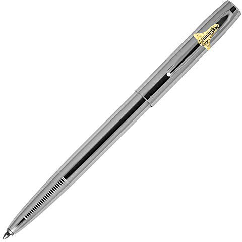 Fisher Space Pen Cromado Cap-O-Matic Space Pen con emblema de lanzadera (M4CSH)