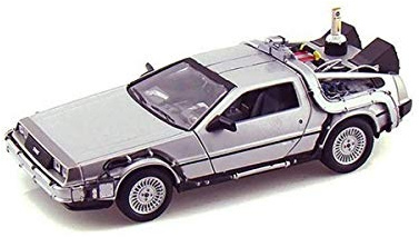 Back To The Future 1, 2, 3 Trilogy Set Delorean Time Machine 1/24 by Welly 22400-3G