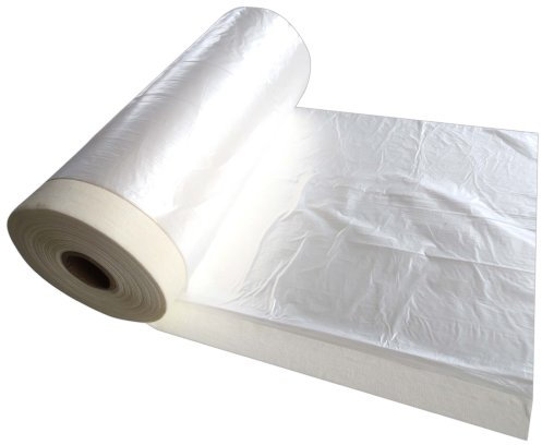 Masker Tape 3 Rollen 1400mmx33m mit Kreppband Folie 10my Abdeckband Abdeckfolie Kreppband Masker