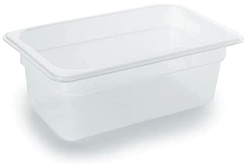 LACOR 66320H Polypropylene GN-Behälter 1/3 176 x 325 x 200 mm | Langlebiges Profi-Utensil; entwickelt für optimale Leistung und schnelle, unkomplizierte Reinigung in der Spülmaschine