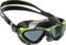 Cressi Unisex Schwimmbrille Planet, schwarz/limette, one size, DE202767