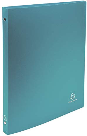 Exacompta 511999E Ringbuch OPAK DIN A4 aus Kunststoff mit 4 Ringen 20 mm breit 1 Stück Zufallsfarbe ideal für Schule und Büro Ringhefter Ringordner Ringbuchordner