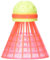 Speedminton Racketsport ballen 3-delige speeder fun tube Speedminton Bälle, Gelb/Rot, Einheitsgröße EU