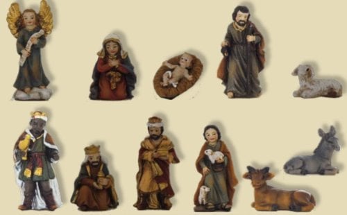 Krippenfiguren Figurensatz, 5 cm, 11 Teile