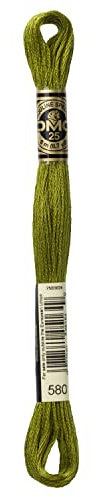DMC 6-Strand Embroidery Cotton Floss, Dark Moss Green