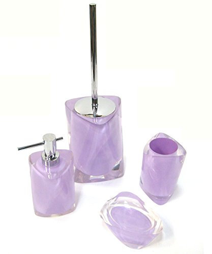 Gedy Serie Completa 4 Pezzi Twist Color Lilla