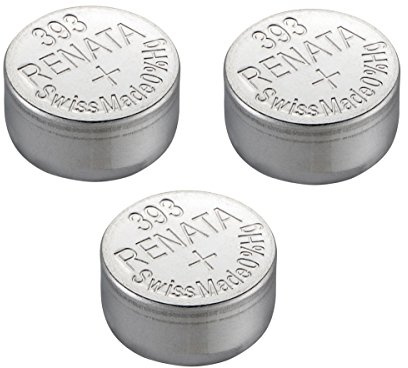 Pile de Montre de Renata Renata Fait-Swiss 393 ou SR754SW ou AG5 1.5V Rapide Navire (3 x 393 ou SR 754 SW)