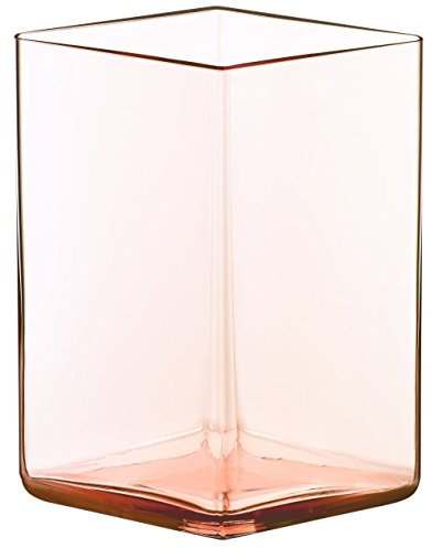 Iittala 1015579 Ruutu Vase, 115 x 140 mm, Lachsrosa