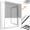 tectake® Fliegengitter Rollo, Moskitonetz Fenster, Fliegengitter Fenster, Fliegenvorhang, Fensterschutz Jalousie, Mückengitter gegen Fliegen, Insektennetz, Insektenschutz Fenster - weiß, 130x160 cm
