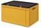 Transport-Stapelbox/Lagerbehälter, gelb, mit schwarzem Verschlußdeckel, 600x400x320 mm (LxBxH)