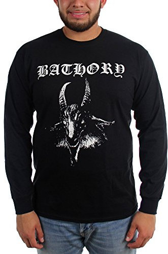 BATHORY - Bathory - Männer Weiß Ziegen-T-Shirt, XX-Large, Black