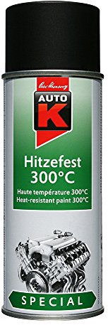 Auto K Peinture Haute température 300°C Noir 400ml