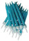 Anniversary House Pack of 12 Blue Glitter Birthday Candles with Holders, 7.5 Centimeters, Celebration Cake Decoration, AHC130