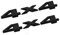 Yoaoo-oem® 2pcs(1set) Auto Tuning 4 X 4 Chrome Logo 3d Decal Emblem Logo Sticker Liberty Nameplate Badge for Ford Jeep Grand Cherokee Wrangler Compass Silver (2Pcs Black) by Yoaoo-oem