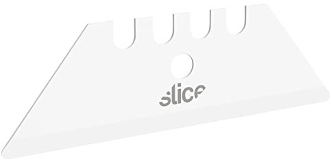 Slice 10524 Utility, Never Rusts, Lasts 11x Longer Than Steel, Finger-Friendly Edge, Safer Choice, Pack of 2, Ceramic, White, 2 Blades