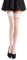 Romartex halterlose 20 DEN Elasthan Strümpfe mit schmalem Spitzenbund (4-6 cm), L, weiß
