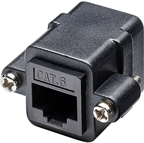 Delock Netzwerk Adapter RJ45 Buchse/Buchse Cat.6 zum Einbau UTP schwarz