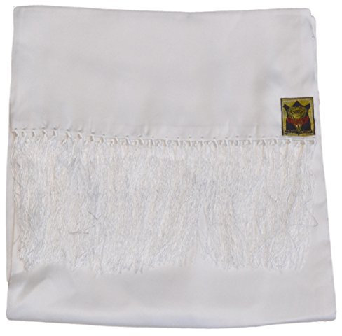 Goldtop Old English White 100% Seide Quaste Herren Kleid Schal