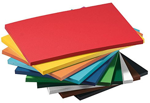 Tonkarton 250 Blatt DIN A4 220g/m², farbig sortiert