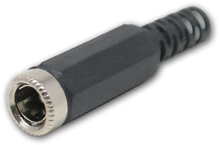 world-trading-net - 10 Stück DC-Buchse 5,5x2,5mm, Lötanschluss & Knickschutz, Hülse zum Aufschrauben, 2 Pin Stecker für Modellbau & Reparaturen