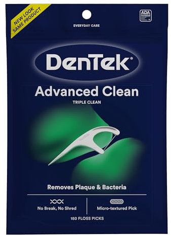 DenTek Triple Clean Floss Picks, 150 Count by DenTek