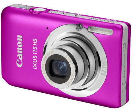 Canon Ixus 115 HS Fotocamera Digitale 12.1 MP, Rosa
