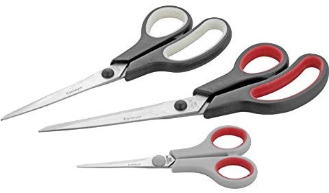 Esmeyer Scheren-Set Trio Cut 3-teilig, Edelstahl, Mehrfarbig, 27.5 x 20 x 1.5 cm, 3