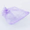 Bomien - 100 Geschenkbeutel aus Organza in dunklem Lila, Wunderschöne transparente Stoffsäckchen aus Organza, 9 x 7 cm, für Hochzeit, Schmuck, Feste, Feierlichkeiten