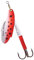 MAPSO - Pack de 5 Cucharillas de Pesca Alaska-5 DEC PRN | Cebo Artificial de Pesca Especialmente Diseñado para Pescar Salmón, Color Plata Rojo Negro, 23gr