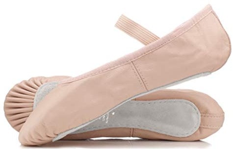 Roch Valley Ophelia Full Sole Pink Leather Ballet Shoes (Pink, 4.5)