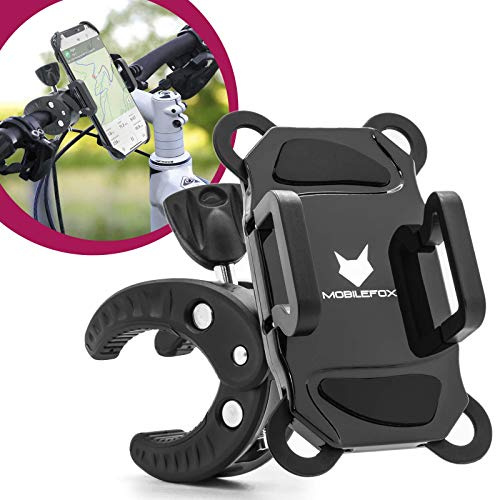 Mobilefox Universal Fahrrad Handy Halterung Lenkrad Halter Smartphone 360° drehbar