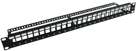 Microconnect pp-004blank Schalttafel/Steckbrette – Bucht-Eingang (schwarz, 1U)