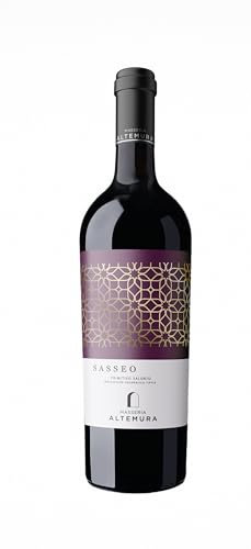 Masseria Altemura Sasseo Salento IGT - Italian Still Red Wine from the Apulia Region, Italy - 100% Primitivo Grapes - 75cl / 750ml, 14.5% ABV