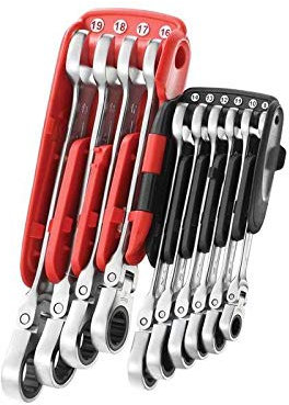 Facom FCM467FJP10 467F.JP10PB Metric Flex Ratcheting Spanner Set (10 Pieces)