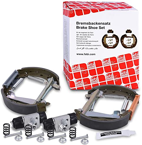 febi bilstein 37545 Brake Shoe Set with additional parts, pack of two