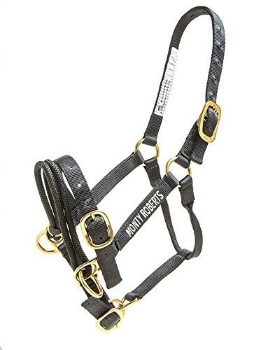 Monty Roberts Doppelter Kopfhalfter M Schwarz