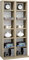 VCM Regal DVD CD Rack Möbel Aufbewahrung Holzregal Standregal Sammelregal Anbauprogramm Sonoma-Eiche 92x42x20cm Milano